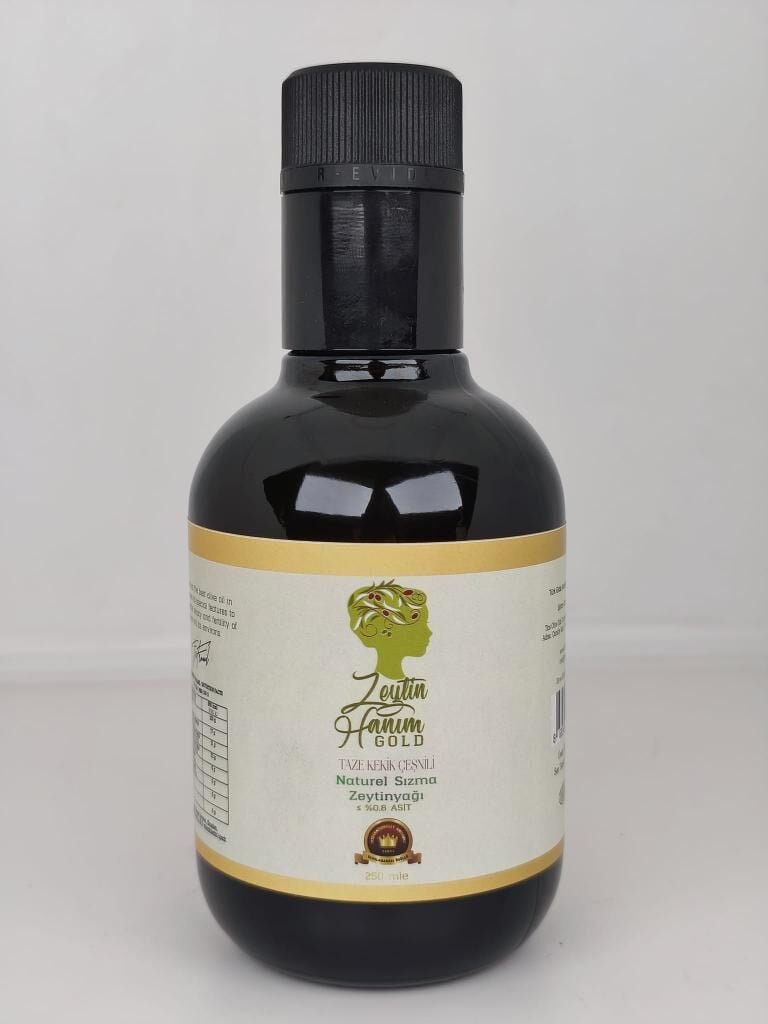 Zeytin Hanım Gold Kekik Çeşnili Soğuk Sıkım Natürel Sızma Zeytinyağı 250 ml