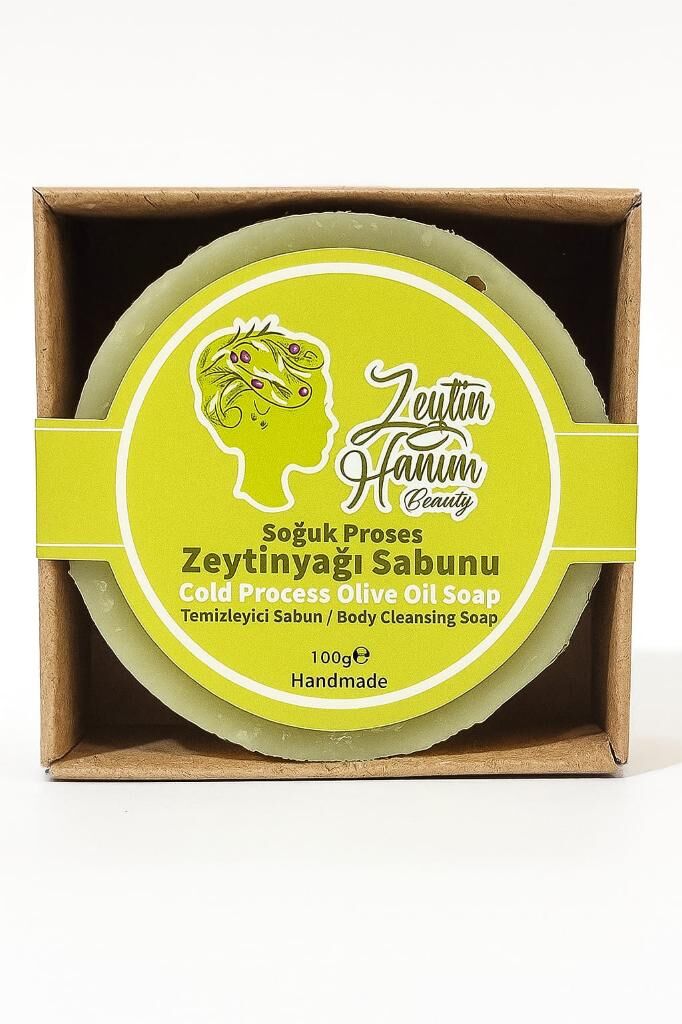 Zeytin Hanım Beauty Soğuk Proses Zeytinyağı Sabunu - Sade - 100gr