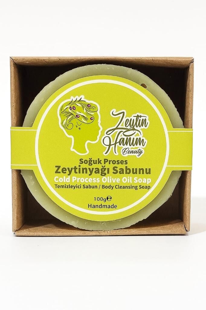 Zeytin Hanım Beauty Soğuk Proses Zeytinyağı Sabunu - Sade - 100gr