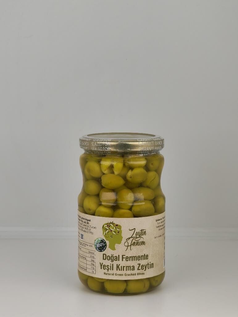 Zeytin Hanım Yeşil Kırma Zeytin - Gemlik