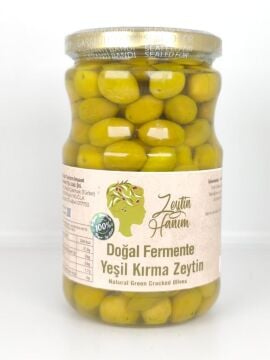 Zeytin Hanım Yeşil Kırma Zeytin - Gemlik