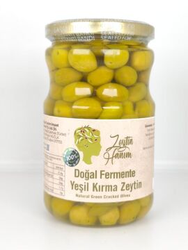 Zeytin Hanım Yeşil Kırma Zeytin - Gemlik