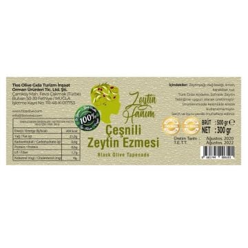 Zeytin Hanım Çeşnili Zeytin Ezmesi - Doğal Fermente Brüt 500 gr