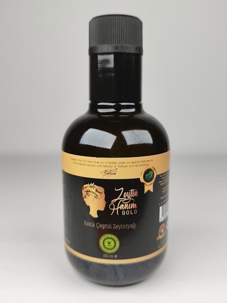 Zeytin Hanım Gold Kekik Çeşnili Soğuk Sıkım Zeytinyağı 250 ml