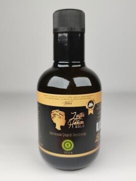Zeytin Hanım Gold Sarımsak Çeşnili Soğuk Sıkım Zeytinyağı 250 ml