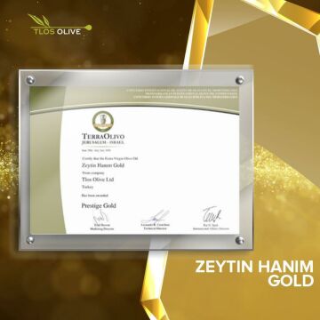 Zeytin Hanım Gold / Olgun Hasat / 250 ml Soğuk Sıkım Natürel Sızma Zeytinyağı  (<=0.8 Asit)