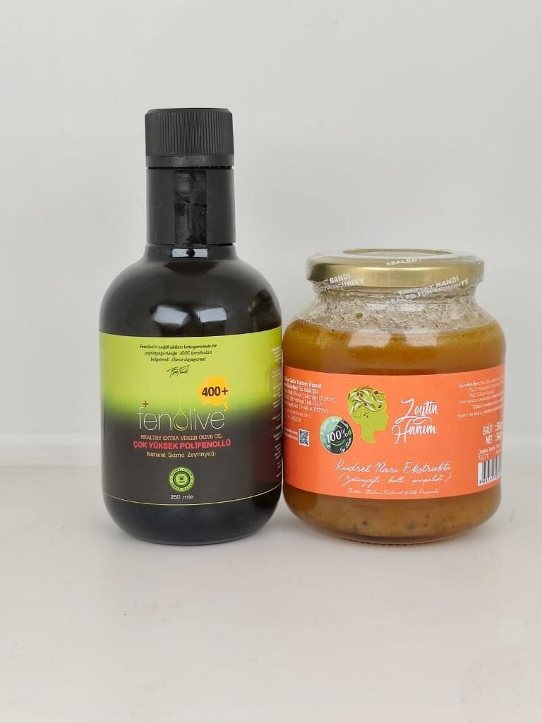 Fenolive Yüksek Polifenollü Zeytinyağı ve Kudret Narı Ekstraktı Paketi