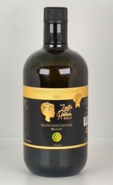 Zeytin Hanım Gold / Düz Sıyırma Bahçe / 750 ml Soğuk Sıkım Natürel Sızma Zeytinyağı  (<=0.8 Asit)