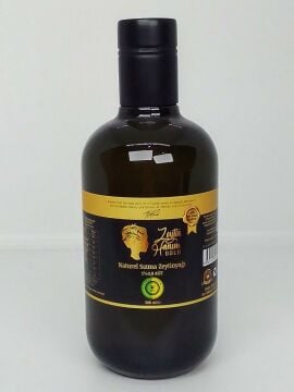 Zeytin Hanım Gold / Düz Sıyırma Bahçe / 500 ml Soğuk Sıkım Natürel Sızma Zeytinyağı  (<=0.8 Asit)