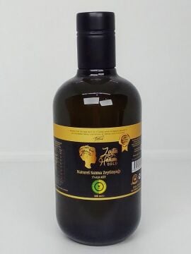 Zeytin Hanım Gold / Düz Sıyırma Bahçe / 500 ml Soğuk Sıkım Natürel Sızma Zeytinyağı  (<=0.8 Asit)