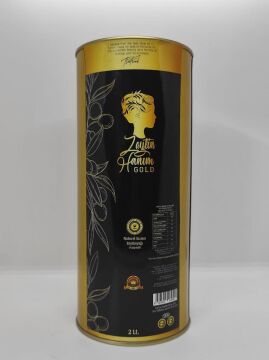 Zeytin Hanım Gold / Olgun Hasat / 2 lt Soğuk Sıkım Natürel Sızma Zeytinyağı  (<=0.8 Asit)