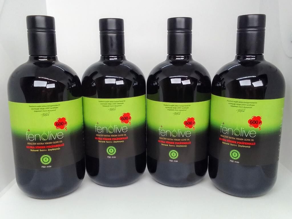 4'lü Fenolive (600+) / 750 ml Ultra Yüksek Polifenollü Zeytinyağı