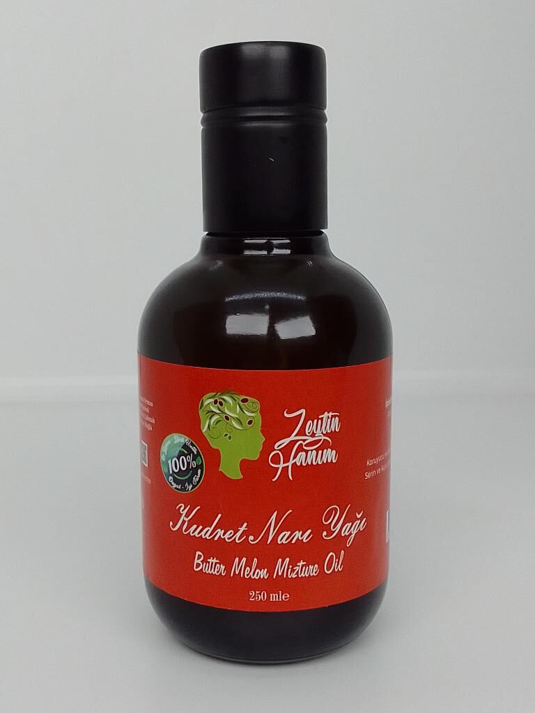Zeytin Hanım Kudret Narı Yağı 250 ml (Polifenollü Zeytinyağında Çözünmüş)