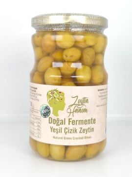 Zeytin Hanım Yeşil Çizik Zeytin - Gemlik
