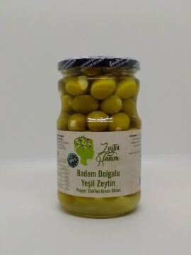 Zeytin Hanım Badem Dolgulu Yeşil Zeytin