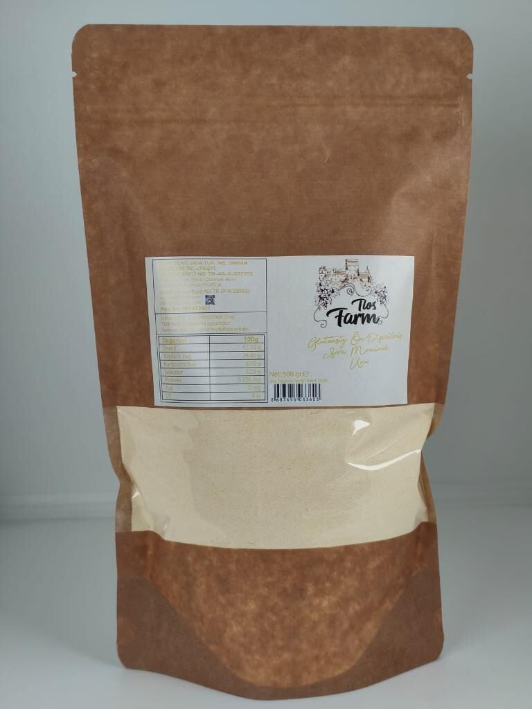 Tlos Farm Glutensiz Ön Pişirilmiş Sarı Mercimek Unu 500 gr