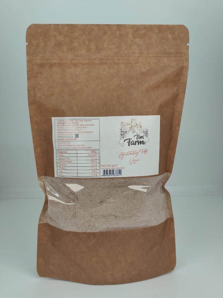 Tlos Farm Glutensiz Teff Unu 500 gr
