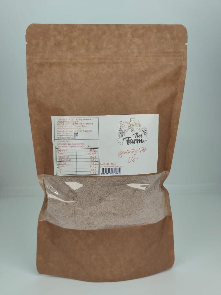 Tlos Farm Glutensiz Teff Unu 500 gr