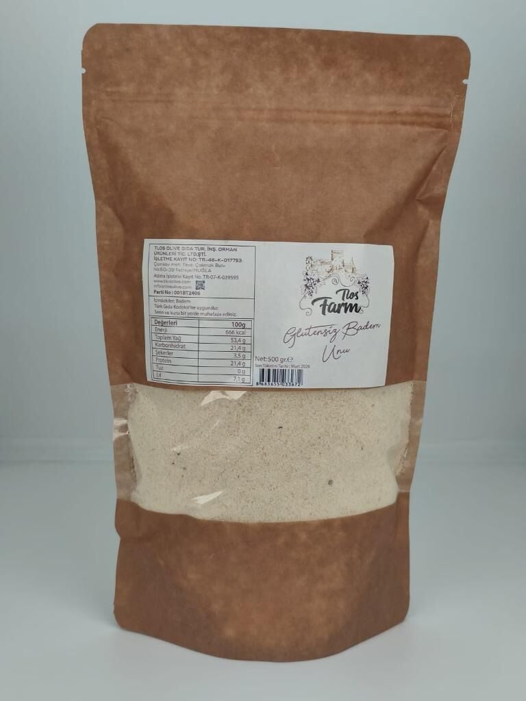 Tlos Farm Glutensiz Badem Unu 500 gr