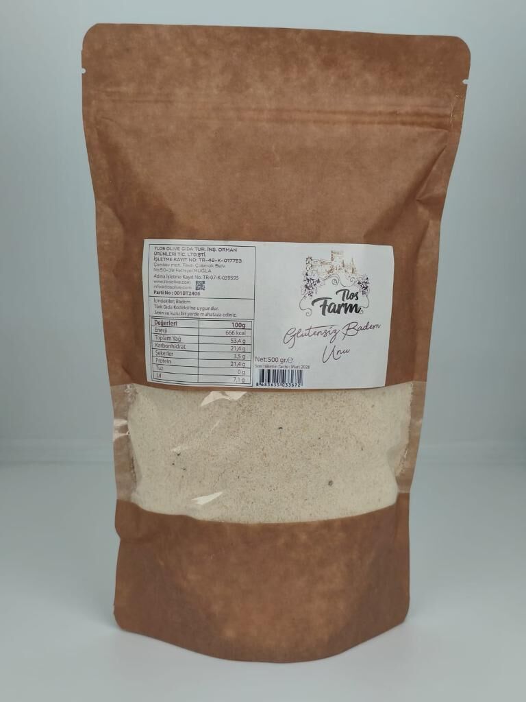 Tlos Farm Glutensiz Badem Unu 500 gr