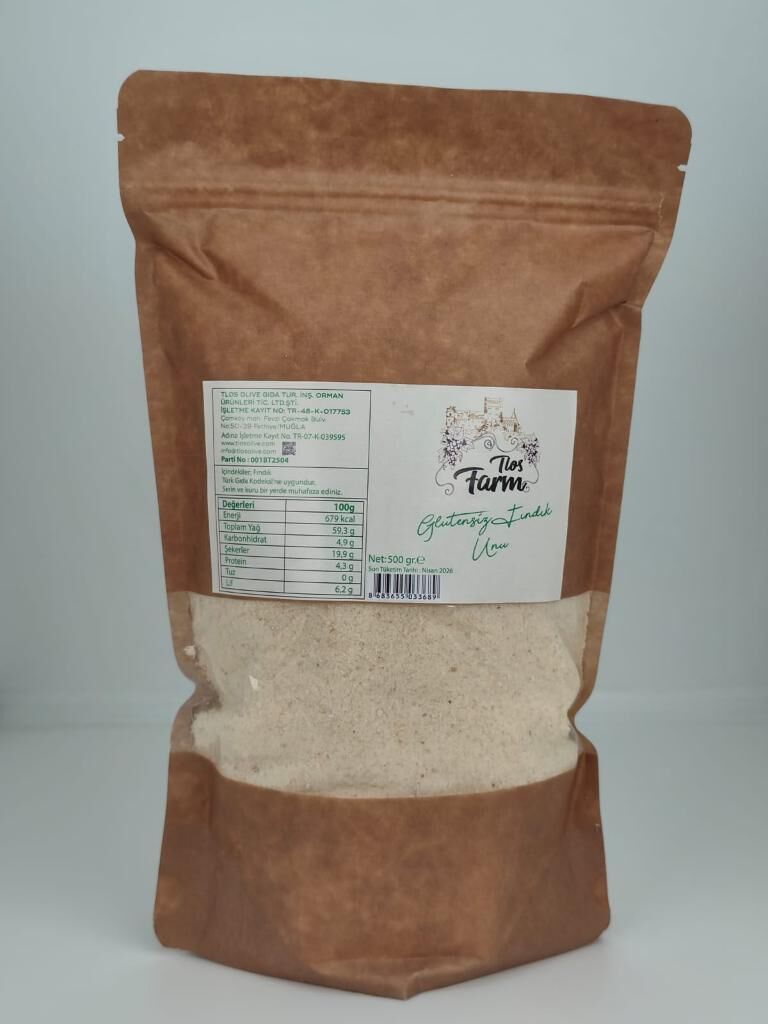 Tlos Farm Glutensiz Fındık Unu 500 gr