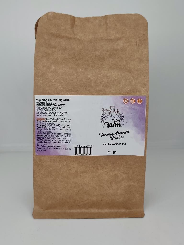 Tlos Farm Vanilya Aromalı Rooibos Çayı 250 gr