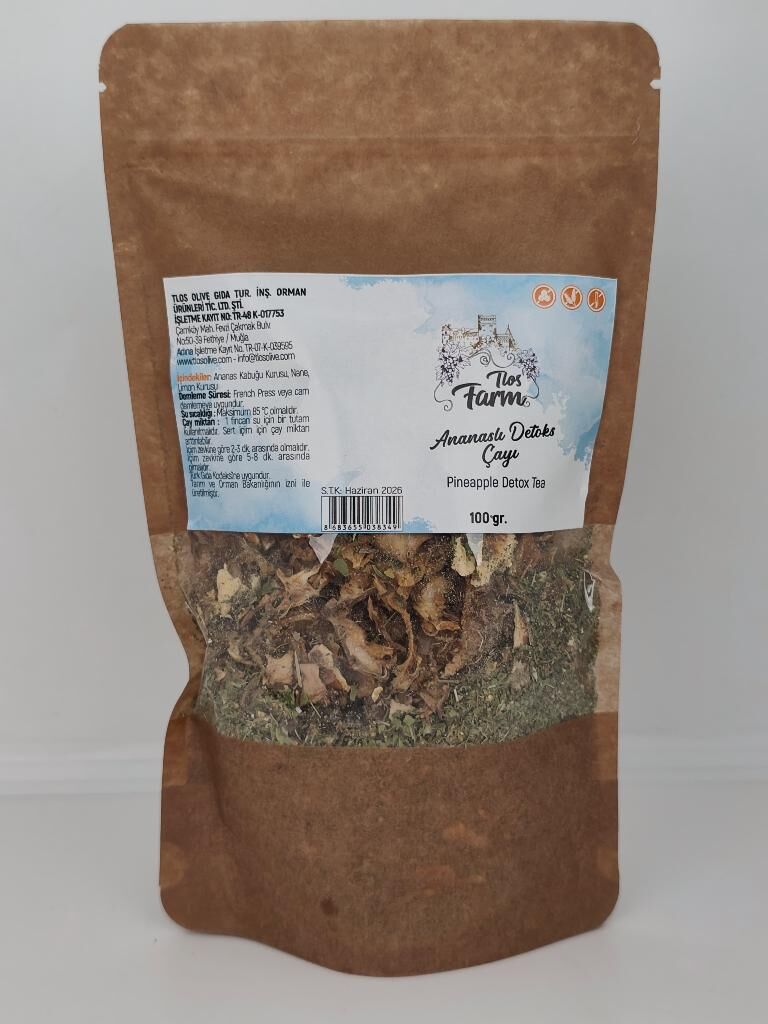 Tlos Farm Ananaslı Detoks (Bromelain) Çayı 100 gr