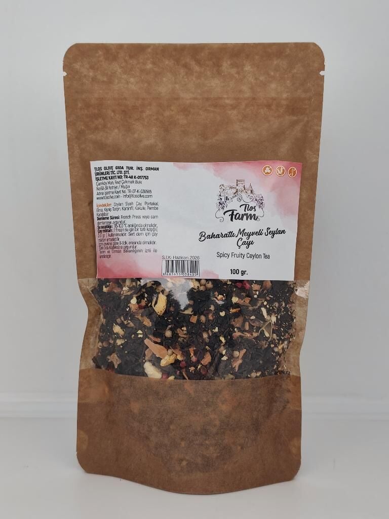 Tlos Farm Baharatlı Meyveli Seylan Çayı 100gr