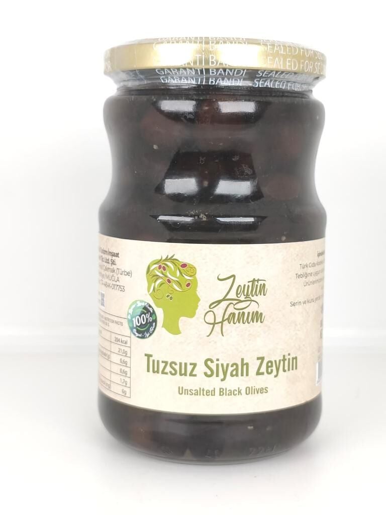 Zeytin Hanım Tuzsuz Siyah Zeytin