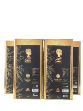 4'lü Zeytin Hanım Gold Olgun Hasat 5 lt Soğuk Sıkım Natürel Sızma Zeytinyağı (<=0.8 Asit)