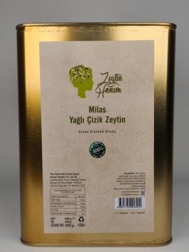 Zeytin Hanım Milas Yağlı Çizik Yeşil Zeytin-3 kg