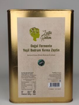 Zeytin Hanım Yeşil Bodrum Kırma Zeytin - Domat-3 kg