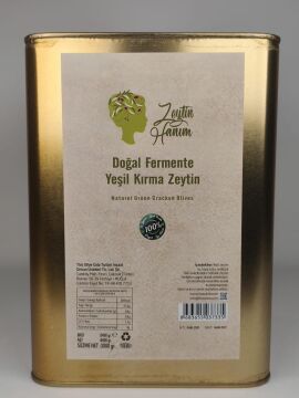 Zeytin Hanım Yeşil Kırma Zeytin - Gemlik- 3kg