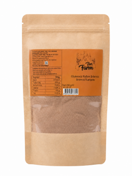 Tlos Farm Glutensiz Rafine Şekersiz Browni Karışımı 250 gr