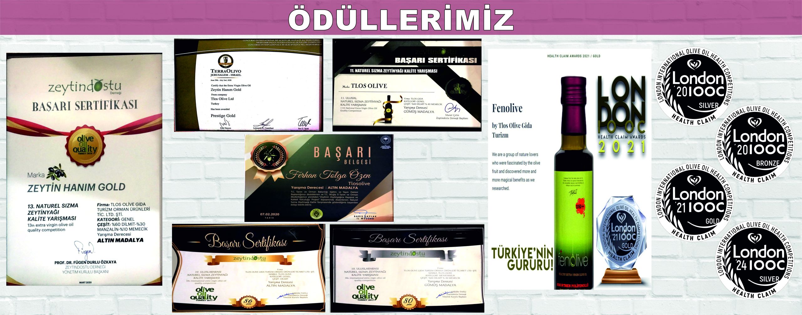 Ödüllerimiz